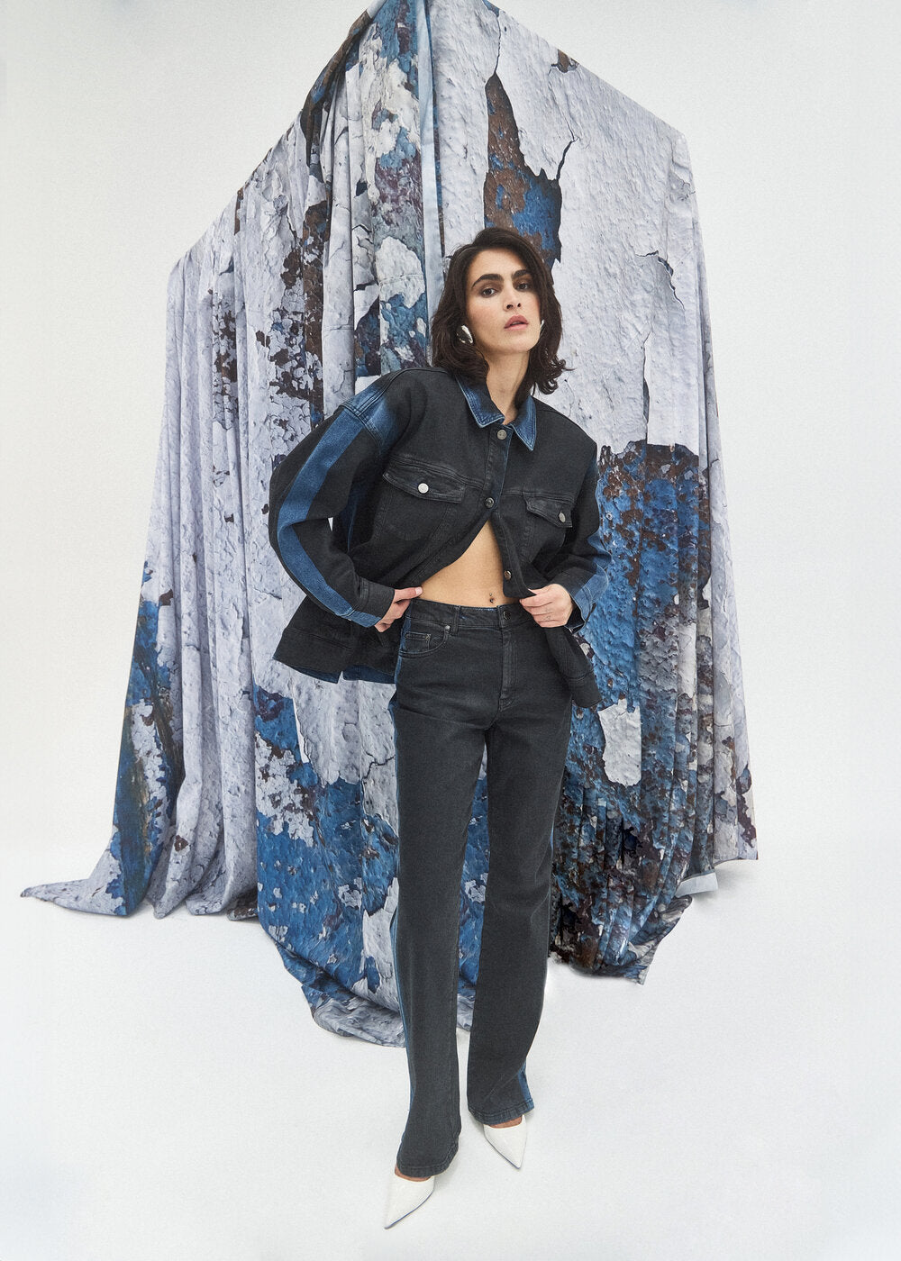 TimmieGZ OZ denimjakke - Blue/Black Washed